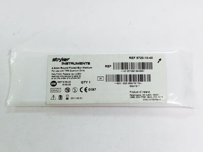 5720-10-40 ~ Stryker Round Fluted Bur Medium 4.0mm (x)